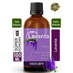 exocare Lavanta Esansiyel Koku Yağı Buhurdanlık Difüzör Esansı oda parfümü banyo ve dolap kokusu 10x 100 ml