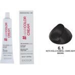 Exodor Hair Color Cream Koyu Küllü Kumral 6.1 60 Ml x 6 6 Adet