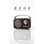 Exonix Nostaljik Radyo- Bluetooth- Sd- USB Girişli - Siyah