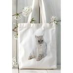 Exotic Shorthair Kedi Kişiye Özel Baskılı Bez Çanta Omuz Çantası Desen 12
