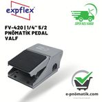 Expflex FV-420 | 1/4" 5/2 Pnömatik Pedal Valf