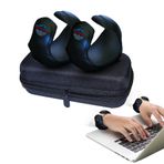 EXPOPROX Klavye, Mouse pad, Dizüstü Bilgisayar ve PC Çalışması veya Oyuncu Desteği için Giyilebilir Oyun Bilek Desteği (SİYAH, S-M)
