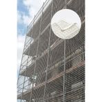 EXPORTYAPI Güvenlik Ağı – 5 cm Gözenek – 6 mm ip – Güvenlik Filesi – İnşaat Filesi - 4 metre x 1 metre