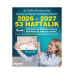 Express 2026-2027 Takvim A4 Ebat 53 Haftalık Planlayıcı Sakura