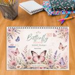 Express Planlayıcı 2027 Takvim A4 Ebat 53 Haftalık Planlayıcı Butterfly Bloom