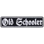EXPRESS-STICKEREI OLD SCHOOL Yama "Old Schooler" Ütücü Chopper Patch Biker Ütü Resimleri Motosiklet Sürücüsü Hediye Ceket/Yelek/Kot / Tekne/Motosiklet Çantası için | 100 x 25 mm