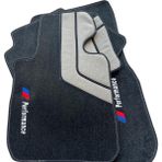 ExpressTr Oto Halı Paspas Seti Bmw 1 Serisi Modelleri Uyumlu Sline Sport Kaymaz & Şık Tasarım - BMW 1 E87 2004-2011 - Siyah - Gri