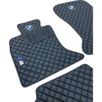 ExpressTr Oto Halı Paspas Seti Bmw 5 Serisi Modelleri Uyumlu Sline Sport Kaymaz & Şık Tasarım - BMW 5 F10 2013-2017 - Siyah - Füme