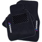 ExpressTr Oto Halı Paspas Seti Bmw E Serisi Modelleri Uyumlu Sline Sport Kaymaz & Şık Tasarım - BMW E F10 2010-2013 - Siyah - Beyaz