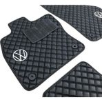 ExpressTr Oto Halı Paspas Seti Volkswagen Golf Serisi Modelleri Uyumlu Sline Sport Kaymaz & Şık Tasarım - Volkswagen Golf 4 1997-2003 - Siyah - Beyaz