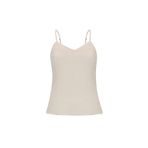Exquise Askılı Dokuma V Yaka Regular Bluz, 40, E25K05107022, Krem, Kadın