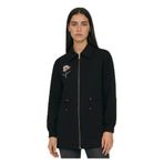 Exquise Beli Bağcıklı Örme İşlemeli Sweatshirt, L, E25K05175001, Siyah, kadın