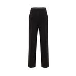 Exquise Beli Lastikli Cepli Örme Regular Pantolon, S, E25K05165005, Siyah, Kadın