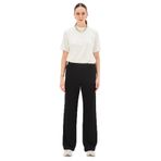 Exquise Beli Lastikli Düz Kesim Rahat Kalıp Örme Pantolon, S, duz-kesim-orme-pantolon-a24k04165007, Siyah, Kadın