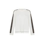 Exquise Bisiklet Yaka Oversize Sweatshirt Ekru-Leopar, L, oversize-sweatshirt-a24k04175026, Ekru-Leopar, kadın
