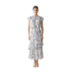 Exquise Çiçek Desenli Maxi Etek Saks-Bej, 34, cicek-desenli-maxi-etek-e24y04215015, Saks-Bej, Kadın