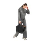 Exquise Çıtçıt Düğmeli Regular Örme Sweatshirt, S, citcit-dugmeli-sweatshirt-a24k04175007, Antrasit, kadın