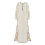 Exquise El Dokuması Kaftan Elbise, S, el-dokumasi-kaftan-elbise-er23y0321809, Krem, Kadın