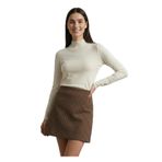 Exquise Kare Desenli Kemersiz Mini Çok Renkli Etek, 36, E25K05115022, Çok Renkli, Kadın