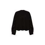 Exquise Kol Detaylı Oversize Sweatshirt, M, 3141010, Siyah, kadın
