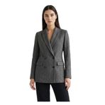 Exquise Kruvaze Blazer Ceket, 40, E25K05105014, Duman, Kadın