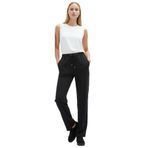 Exquise Lastikli Bel Bağcıklı Regular Pantolon, 36, E25K05110017, Siyah, Kadın