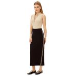 Exquise Midi Regular Rahat Kalıp Örme Etek Siyah-Leopar, XS, midi-regular-orme-etek-a24k04166002, Siyah-Leopar, Kadın