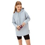 Exquise Oversize Rahat Kesim Sweatshirt, S, oversize-kesim-sweatshirt-a24k04175018, Mavi, kadın