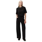 Exquise Taş Detaylı Geniş Paça Regular Pantolon, M, E25K05165003, Siyah, Kadın