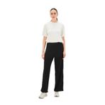 Exquise Yanları Şeritli Bağcıklı Regular Örme Pantolon, XL, yanlari-seritli-pantolon-a24k04165003, Siyah, Kadın