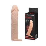 Extended 6 CM Dolgulu Realistik Penis Kılıfı Uzatmalı Prezervatif