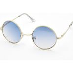 Extoll Yuvarlak Cam John Lennon Bayan Erkek Güneş Gözlüğü Unisex Gözlük ex608 - Mavi