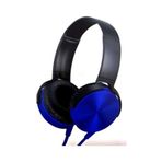 Extra Bass Kulaklık Yüksek Ses Mikrofonlu Oyuncu Gamer Stereo Mavi