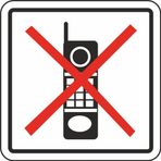 Extra Fix 12x12 cm Pvc Telefonu Kapatınız Uyarı Levhası