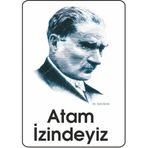Extra Fix 16x24 cm Pvc Atam İzindeyiz Uyarı Levhası