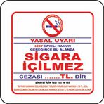 Extra Fix 16x24 cm Pvc Sigara İçilmez Uyarı Levhası