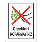 Extra Fix 25x35 cm Pvc Çiçekleri Koparmayın Levhası