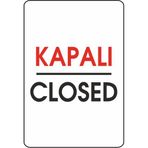 Extra Fix Pvc Kapalı-Closed Uyarı Levhası