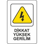 Extra Fix Pvc Yüksek Gerilim Uyarı Levhası