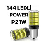 Extra Market P21W 144 Ledli Ultra Parlak Geri Vites Park Ampül Tek Duy Beyaz (2 Adet)