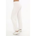 Extra Yumuşak Uzun Viskon Pantolon Home&Outdoor-Krem - 5XL
