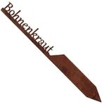EXTRAVAGANT® Bahçe süsü "keklik otu", bitki levhası, bitki levhası, bitki süsü, metal, çelik, paslı, hava koşullarına dayanıklı, bahçe, tarh, bahçe dekorasyonu, pas fişi