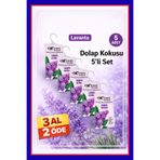 Extrem Lavanta Dolap ve Çekmece Kokusu 5’li Set – Doğal Esans Güve ve Neme Karşı, Çeyizlik & Gardırop İçin