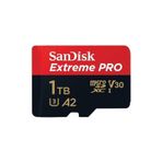 Extreme 1 Tb Extreme Pro Microsdxc Kart + Sd Adaptör + Rescuepro Deluxe, 200 Mb/s'ye Kadar, A2 Uygulama Performansı, Uhs-I, Sınıf 10, U3, V30 ile