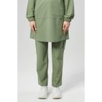 Extreme Cool Modest - Premium Çift Yön Likralı Doktor Hemşire Scrubs Tek Alt Cerrahi Forma (Kadın), Yosun - XL