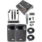 Extreme Paket-1 Mixer Hoparlör Mikrofon Full Ses Sistemi Seti
