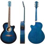 Extreme XAC45EQ4BLS Sahne Gitarı (Mavi) | Aktif Ekolayzer Kesik Kasa