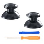 eXtremeRate Alüminyum Thumbsticks ps5 Controller için, Custom Metal Analog Stick Buttons Joysticks PS4 Controller için Aksesuar (Siyah Gri) - Kumanda Yok
