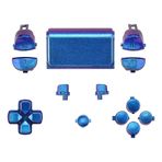 ExtremeRate CUH-ZCT2 D-Pad R1 L1 R2 L2 Trigger Touchpad Action Home Share Options Buttons for Ps4 Controller Chameleon Purple Blue Full Set Buttons Repair Kits for Ps4 Slim Pro Aksesuar