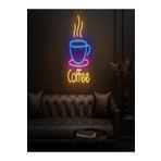 Extremmotif Coffee Neon Led Tabela Neon Dekoratif Duvar Aydınlatması